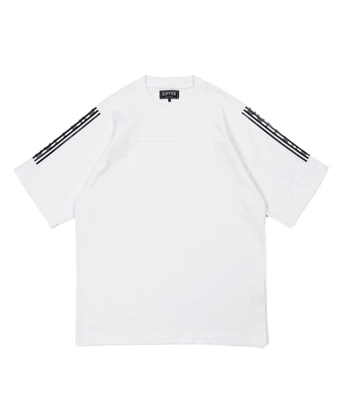 The DUFFER of ST.GEORGE(ザダファーオブセントジョージ)の「〔BLACK LABEL〕QUICK DRY DOLMAN S/S TEE:速乾 ドルマンスリーブTシャツ(Tシャツ/カットソー・メンズ・ホワイト/ブラック・SMALL/MEDIUM/LARGE/X-LARGE)」の9枚目の写真