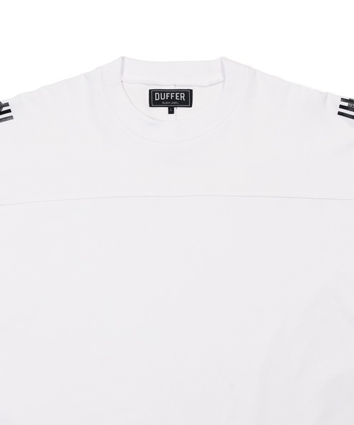 The DUFFER of ST.GEORGE(ザダファーオブセントジョージ)の「〔BLACK LABEL〕QUICK DRY DOLMAN S/S TEE:速乾 ドルマンスリーブTシャツ(Tシャツ/カットソー・メンズ・ホワイト/ブラック・SMALL/MEDIUM/LARGE/X-LARGE)」の11枚目の写真