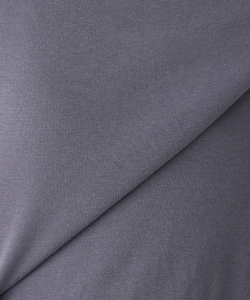 I.T.'S international（イッツインターナショナル）の「クルーネック5分袖プルオーバー《ガスコットン》（ニット/セーター・レディース・ベージュ/ブルー・9号）」の18枚目の写真