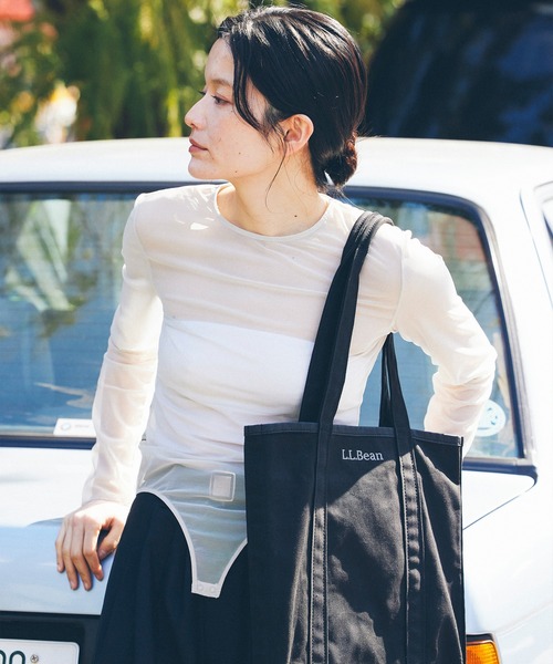 S 新品 LL BEAN トートバッグ TOTE BAG 無地 黒 ブラック L.L.Bean 良品 エルエルビーン トートバッグ 伊勢丹限定 BLACK
