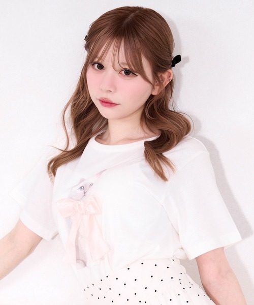 apres jour（アプレジュール）の「アソートTシャツ（Tシャツ/カットソー・レディース・ホワイト/ホワイト系その他/ブラック系その他/ブラック・フリー/X-LARGE）」の10枚目の写真
