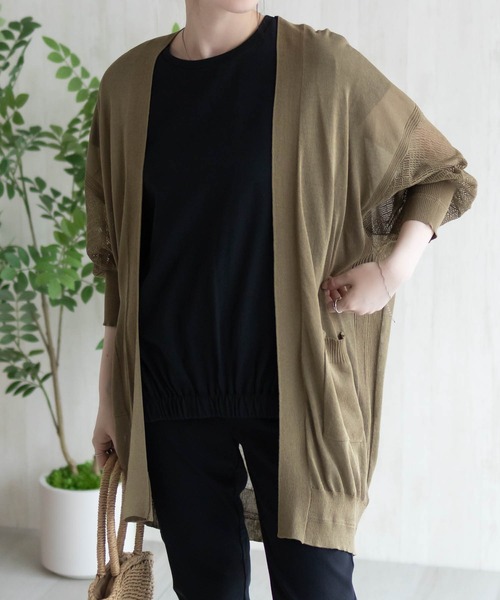 HusHusH（ハッシュアッシュ）の「HusHusH トッパーカーディガン（カーディガン/ボレロ・レディース・ブラック/オリーブ/ベージュ・M/L）」の21枚目の写真