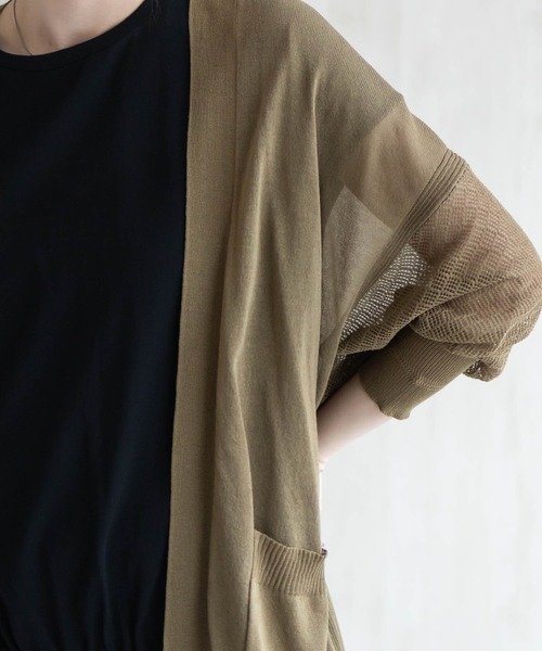 HusHusH（ハッシュアッシュ）の「HusHusH トッパーカーディガン（カーディガン/ボレロ・レディース・ブラック/オリーブ/ベージュ・M/L）」の20枚目の写真