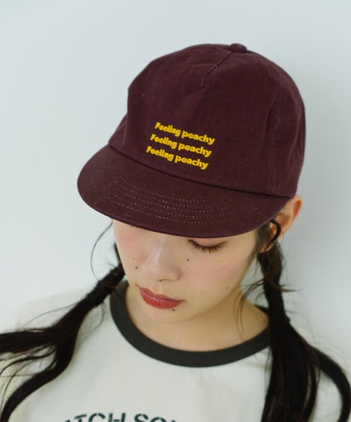 【新品タグ付き】2024SP 撥水yori 刺繍キャップ eLur】ロゴ刺繍キャップ（キャップ）｜eLur（エラー）の
