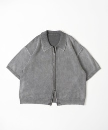VINTAGE LIKE DOUBLE ZIP KNIT SHIRT/ヴィンテージライクダブルジップニットシャツ