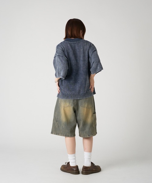 kutir（クティール）の「VINTAGE LIKE DOUBLE ZIP KNIT SHIRT/ヴィンテージライクダブルジップニットシャツ（シャツ/ブラウス・メンズ・グレー/ブラック/ネイビー・MEDIUM/LARGE）」の18枚目の写真