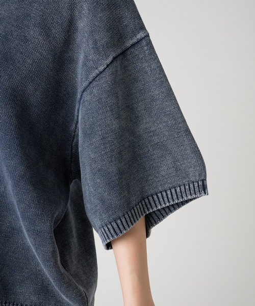 kutir（クティール）の「VINTAGE LIKE DOUBLE ZIP KNIT SHIRT/ヴィンテージライクダブルジップニットシャツ（シャツ/ブラウス・メンズ・グレー/ブラック/ネイビー・MEDIUM/LARGE）」の21枚目の写真