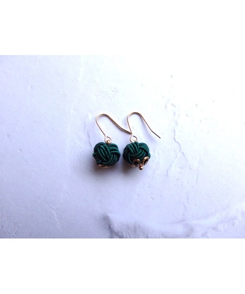 tone（トーン）の「【Shin】[Shin]水引の玉結びピアス(MA)（ピアス（両耳用）・レディース・ブルー系その他/ネイビー/ホワイト/ダークグリーン/パープル/ベージュ系その他/サックスブルー/ブラック/クリーム/ベージュ系2/ブルー・FREE）」の14枚目の写真