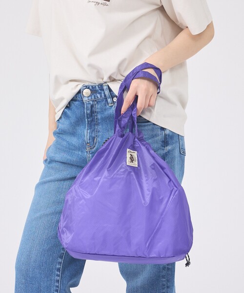 COBMASTER(コブマスター)の「【COBMASTER/コブマスター】COB-CR PKB DRAWSTRING TOTE81020900LH202EX/トートバッグ/ユニセックス【WEB限定】(バックパック/リュック・レディース・ブラウン/ブラック/パープル/オレンジ系その他/グリーン・フリー)」の4枚目の写真