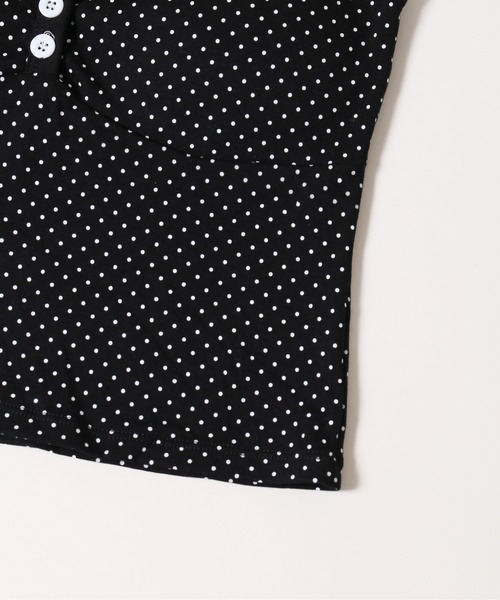 PHILLY（フィリー）の「【PHILLY】ボタンデザインドットキャミソール（キャミソール・レディース・ホワイト/ブラック・FREE）」の11枚目の写真