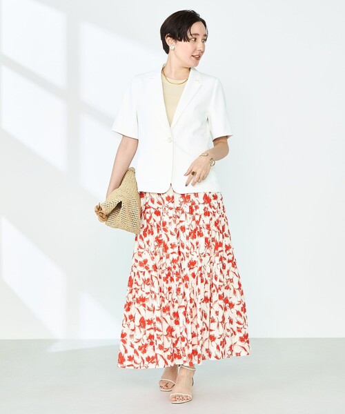 セール】《セットアップ対応》ウォッシャブルツイル半袖ジャケット