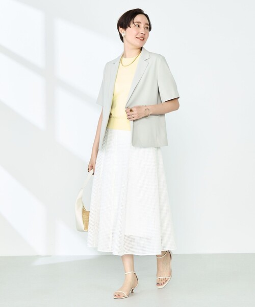 セール】《セットアップ対応》ウォッシャブルツイル半袖ジャケット