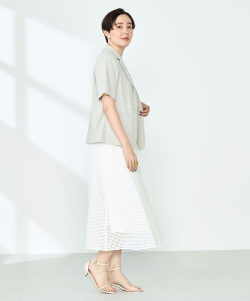 セール】《セットアップ対応》ウォッシャブルツイル半袖ジャケット