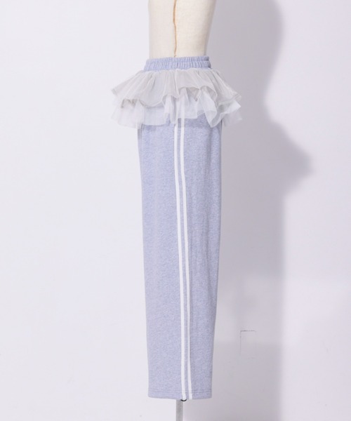 FIG&VIPER（フィグアンドバイパー）の「フリルルーズスウェットPT（スウェットパンツ・レディース・ブラック/グレー・FREE）」の6枚目の写真