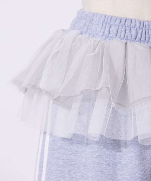 FIG&VIPER（フィグアンドバイパー）の「フリルルーズスウェットPT（スウェットパンツ・レディース・ブラック/グレー・FREE）」の4枚目の写真