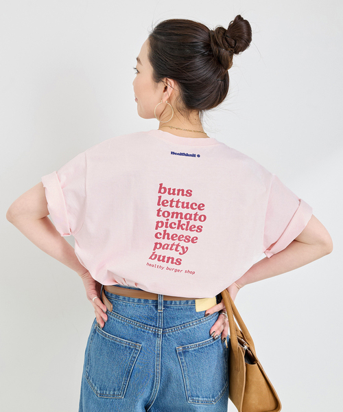 Healthknit(ヘルスニット)の「《追加》【WEB限定】Healthknit / ヘルスニット 別注 プリントロゴTEE(Tシャツ/カットソー・レディース・ブラック/ブラック系その他/ホワイト/ピンク/アイボリー/イエロー・FREE)」の6枚目の写真