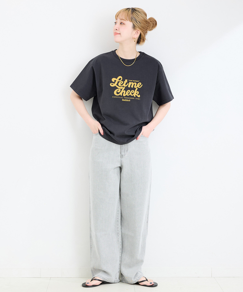 Healthknit(ヘルスニット)の「《追加》【WEB限定】Healthknit / ヘルスニット 別注 プリントロゴTEE(Tシャツ/カットソー・レディース・ブラック/ブラック系その他/ホワイト/ピンク/アイボリー/イエロー・FREE)」の18枚目の写真