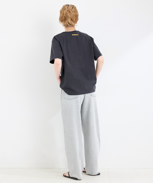 Healthknit(ヘルスニット)の「《追加》【WEB限定】Healthknit / ヘルスニット 別注 プリントロゴTEE(Tシャツ/カットソー・レディース・ブラック/ブラック系その他/ホワイト/ピンク/アイボリー/イエロー・FREE)」の19枚目の写真