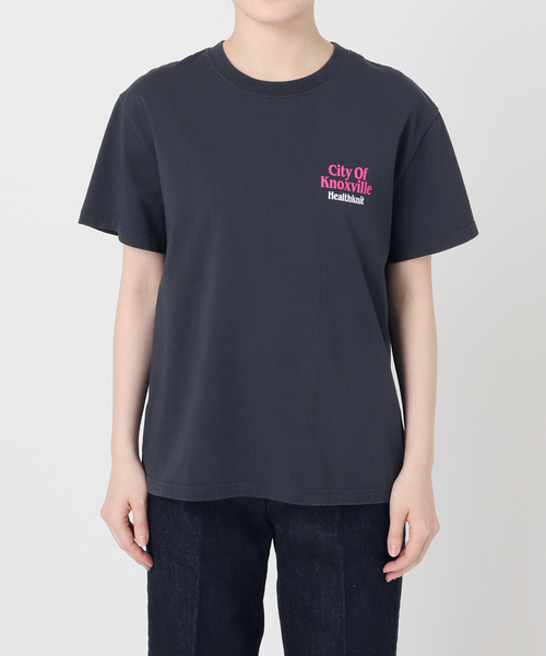 Healthknit(ヘルスニット)の「《追加》【WEB限定】Healthknit / ヘルスニット 別注 プリントロゴTEE(Tシャツ/カットソー・レディース・ブラック/ブラック系その他/ホワイト/ピンク/アイボリー/イエロー・FREE)」の11枚目の写真