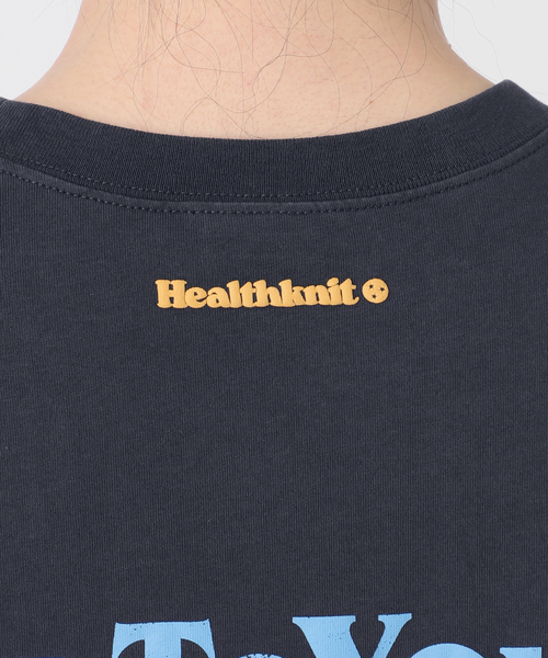 Healthknit(ヘルスニット)の「《追加》【WEB限定】Healthknit / ヘルスニット 別注 プリントロゴTEE(Tシャツ/カットソー・レディース・ブラック/ブラック系その他/ホワイト/ピンク/アイボリー/イエロー・FREE)」の14枚目の写真