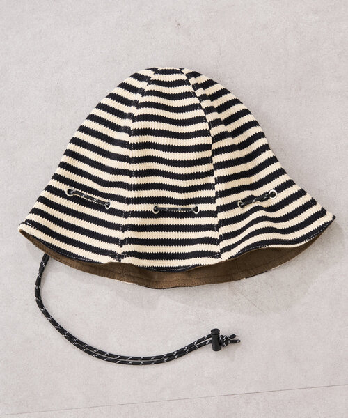 CIAOPANIC TYPY（チャオパニックティピー）の「【KIDS】アソートストライプリバーシブルHAT（ハット・キッズ・ピンク/グリーン/オフホワイト・ONE SIZE）」の7枚目の写真