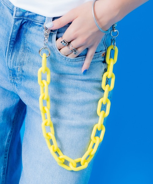 an meets zakka（アンミツザッカ）の「an meets zakka 【COMONONOSA(コモノノサ) 】OMOCHA CHAIN(オモチャチェーン) ウォレットチェーン - スーパーファット -（ウォレットチェーン・レディース・ホワイト/グリーン/ライトグリーン/ピンク/レッド/パープル/イエロー/オレンジ/ゴールド/ブラック/グレー/ライトブラウン/ブルー/シルバー・FREE）」の9枚目の写真