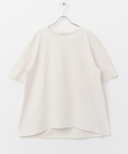 F by ROSSO（エフバイロッソ）の「『UR TECH ひやサラクール』F by ROSSO　コクーンフレアチュニックTシャツ（Tシャツ/カットソー・レディース・ブラウン/ブラック/オフホワイト・FREE）」の20枚目の写真