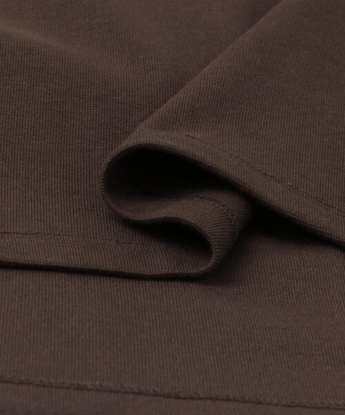 F by ROSSO（エフバイロッソ）の「『UR TECH ひやサラクール』F by ROSSO　コクーンフレアチュニックTシャツ（Tシャツ/カットソー・レディース・ブラウン/ブラック/オフホワイト・FREE）」の4枚目の写真