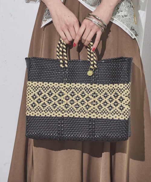 【新品】レトラ　メルカドバッグ　ロンボ　メタリックピンクMサイズ MERCADO BAG DESIGN BOOK｜vol.01 ROMBO | Letra｜レトラ公式通販