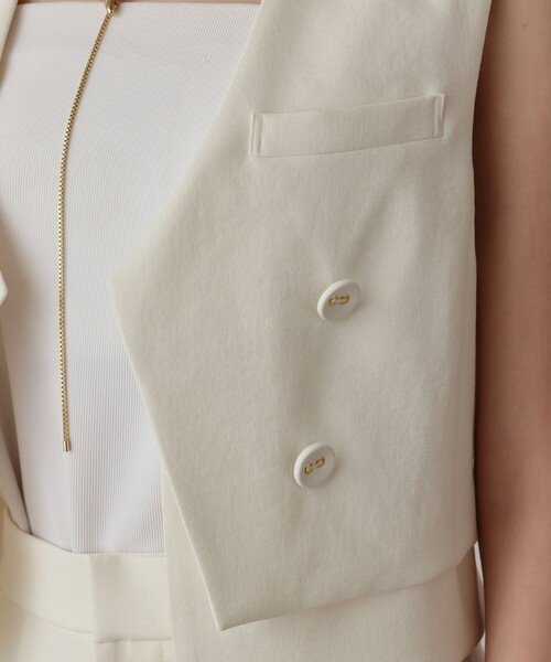 Diagram（ダイアグラム）の「オックスショートジレ（ベスト・レディース・キナリ/ブラック・38/36）」の13枚目の写真