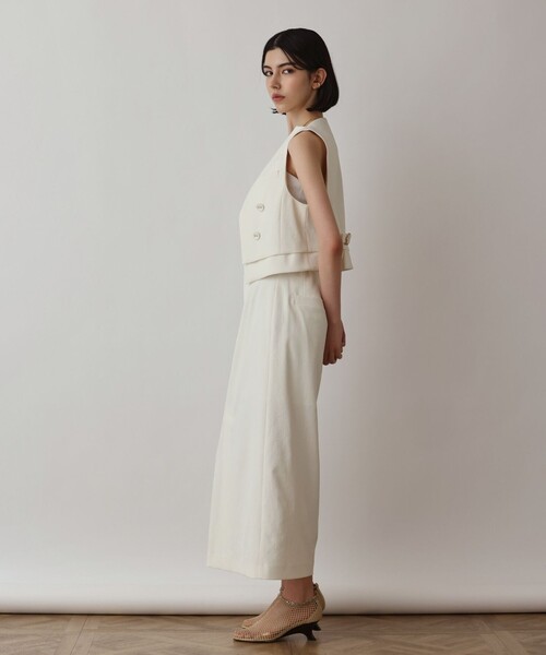 Diagram（ダイアグラム）の「オックスショートジレ（ベスト・レディース・キナリ/ブラック・38/36）」の16枚目の写真