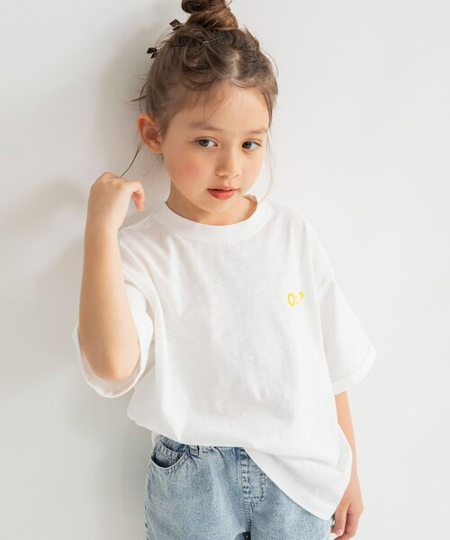 EDWIN(エドウィン)の「【Ou? by EDWIN】バックプリント半袖Tシャツ(Tシャツ/カットソー・キッズ・オレンジ/オフホワイト・130/110/120/100/150/90/140)」の3枚目の写真