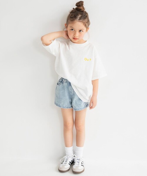 EDWIN(エドウィン)の「【Ou? by EDWIN】バックプリント半袖Tシャツ(Tシャツ/カットソー・キッズ・オレンジ/オフホワイト・130/110/120/100/150/90/140)」の4枚目の写真