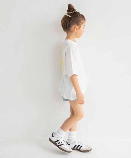 EDWIN(エドウィン)の「【Ou? by EDWIN】バックプリント半袖Tシャツ(Tシャツ/カットソー・キッズ・オレンジ/オフホワイト・130/110/120/100/150/90/140)」の5枚目の写真