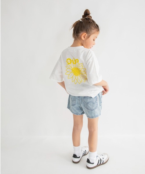 EDWIN(エドウィン)の「【Ou? by EDWIN】バックプリント半袖Tシャツ(Tシャツ/カットソー・キッズ・オレンジ/オフホワイト・130/110/120/100/150/90/140)」の8枚目の写真