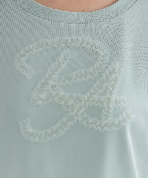REDYAZEL(レディアゼル)の「チュールフリルRAロゴTシャツ(Tシャツ/カットソー・レディース・ミント/ネイビー/オフホワイト・FREE)」の19枚目の写真