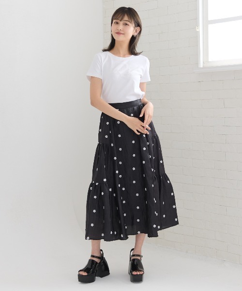 REDYAZEL(レディアゼル)の「チュールフリルRAロゴTシャツ(Tシャツ/カットソー・レディース・ミント/ネイビー/オフホワイト・FREE)」の7枚目の写真