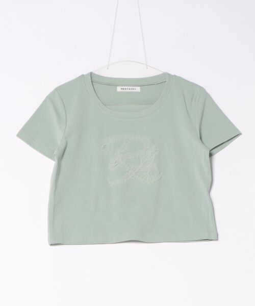 REDYAZEL(レディアゼル)の「チュールフリルRAロゴTシャツ(Tシャツ/カットソー・レディース・ミント/ネイビー/オフホワイト・FREE)」の22枚目の写真