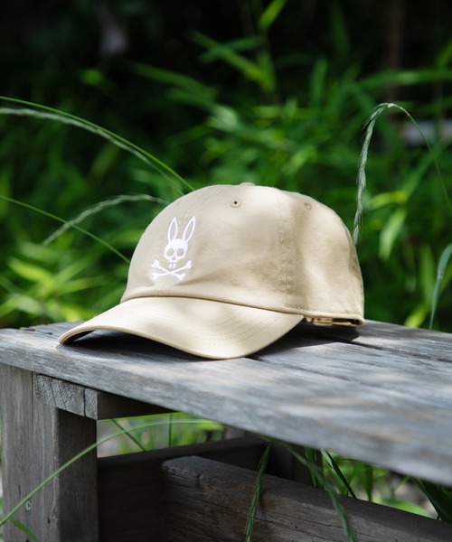 Psycho Bunny(サイコバニー)の「ツイルベースボール キャップ(キャップ・メンズ・ブラック/ライトグレー/ベージュ・FREE)」の3枚目の写真