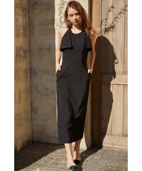 Estella.K(エステラケー)の「Nicole Midi Dress ホルターミディドレス(ワンピース・レディース・ホワイト/ブラック/イエロー・FREE)」の22枚目の写真