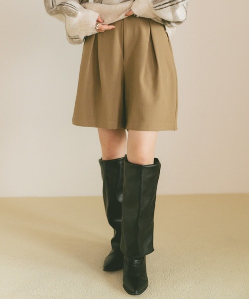 VANNIE U（ヴァニーユー）の「タックショートパンツ（その他パンツ・レディース・ブラウン/ブラック・FREE）」の13枚目の写真