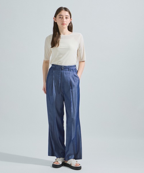 ketty(ケティ)の「マイクロチュールトップス≪手洗い可能≫(Tシャツ/カットソー・レディース・ブラック/イエロー/オフホワイト/ブルー・M)」の10枚目の写真