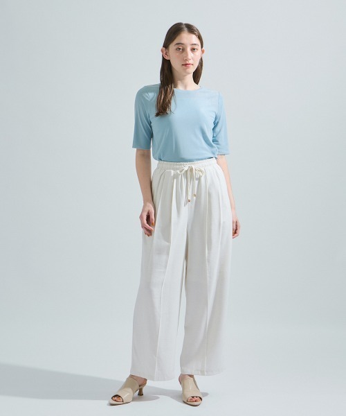 ketty(ケティ)の「マイクロチュールトップス≪手洗い可能≫(Tシャツ/カットソー・レディース・ブラック/イエロー/オフホワイト/ブルー・M)」の12枚目の写真