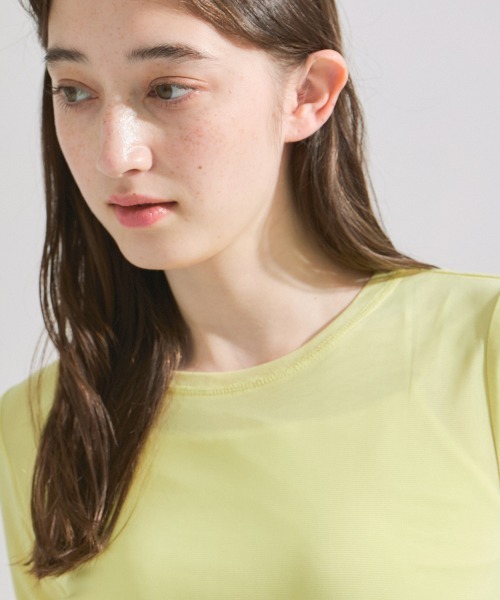 ketty(ケティ)の「マイクロチュールトップス≪手洗い可能≫(Tシャツ/カットソー・レディース・ブラック/イエロー/オフホワイト/ブルー・M)」の16枚目の写真