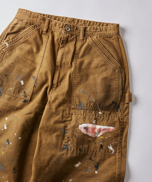 JOURNAL STANDARD J.S HOMESTEAD（ジャーナルスタンダードホームステッド）の「J.S.Homestead / グランジャン チノ ペインター パンツ（チノパンツ・メンズ・ブラック/ブラウン・MEDIUM/LARGE）」の11枚目の写真