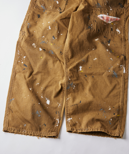 JOURNAL STANDARD J.S HOMESTEAD（ジャーナルスタンダードホームステッド）の「J.S.Homestead / グランジャン チノ ペインター パンツ（チノパンツ・メンズ・ブラック/ブラウン・MEDIUM/LARGE）」の12枚目の写真