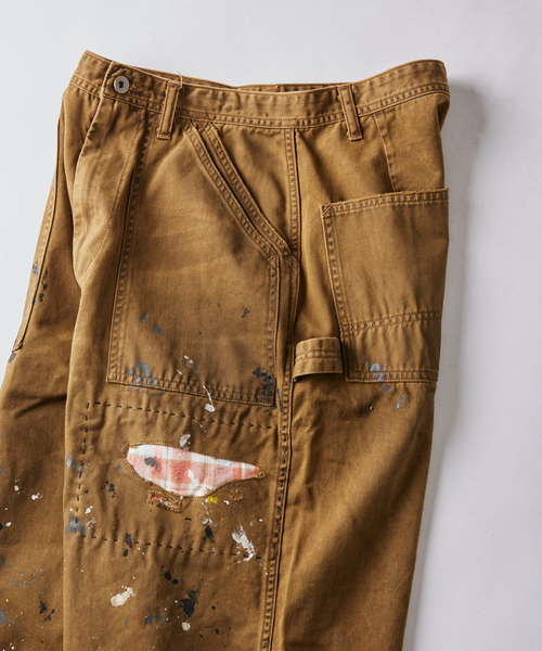 JOURNAL STANDARD J.S HOMESTEAD（ジャーナルスタンダードホームステッド）の「J.S.Homestead / グランジャン チノ ペインター パンツ（チノパンツ・メンズ・ブラック/ブラウン・MEDIUM/LARGE）」の14枚目の写真