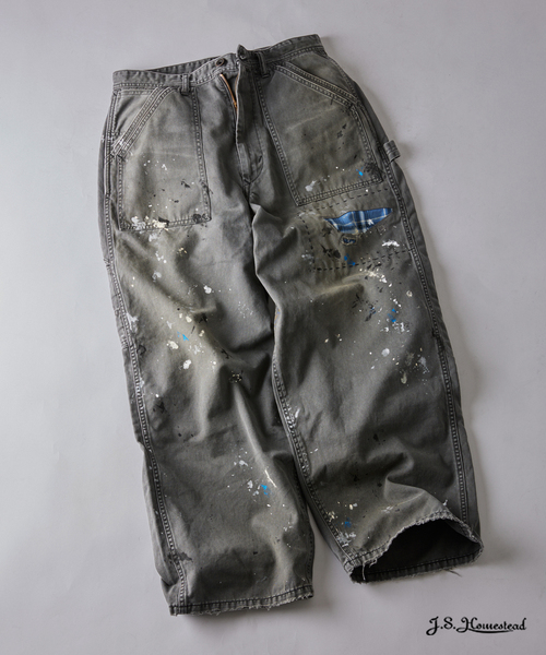 JOURNAL STANDARD J.S HOMESTEAD（ジャーナルスタンダードホームステッド）の「J.S.Homestead / グランジャン チノ ペインター パンツ（チノパンツ・メンズ・ブラック/ブラウン・MEDIUM/LARGE）」の15枚目の写真