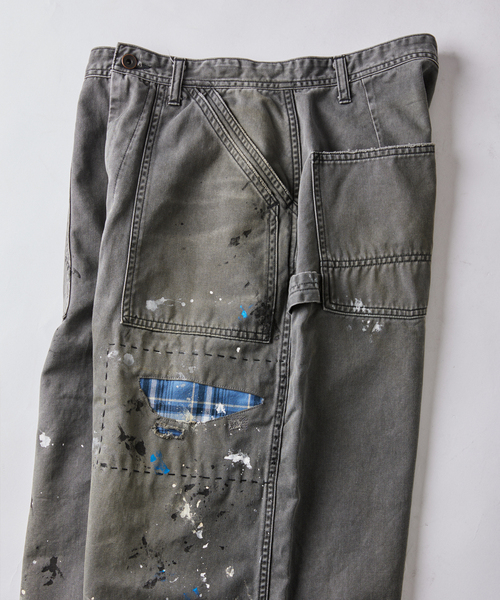 JOURNAL STANDARD J.S HOMESTEAD（ジャーナルスタンダードホームステッド）の「J.S.Homestead / グランジャン チノ ペインター パンツ（チノパンツ・メンズ・ブラック/ブラウン・MEDIUM/LARGE）」の16枚目の写真