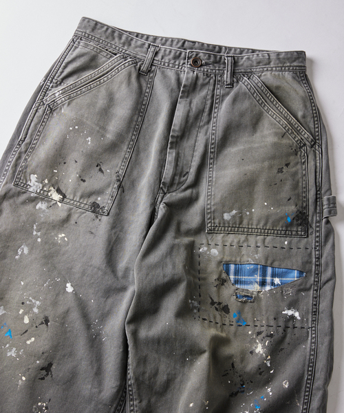 JOURNAL STANDARD J.S HOMESTEAD（ジャーナルスタンダードホームステッド）の「J.S.Homestead / グランジャン チノ ペインター パンツ（チノパンツ・メンズ・ブラック/ブラウン・MEDIUM/LARGE）」の17枚目の写真